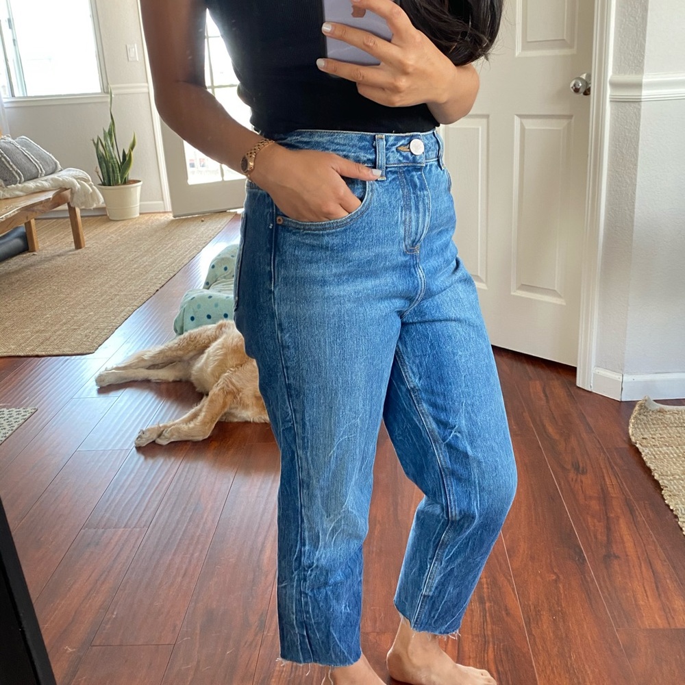 ASOS Petite Rigid Mom Jeans